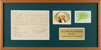 Lot #197 Oliver Ellsworth Document Signed