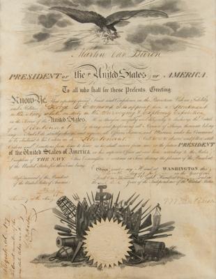 Lot #3 Martin Van Buren Document Signed as President - Image 2