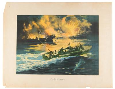 Lot #369 World War II 'Barge Busters' Print (1944) - Image 1