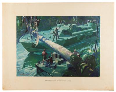 Lot #371 World War II ‘The ‘Green Dragon’s’ Lair' Print (1944) - Image 1