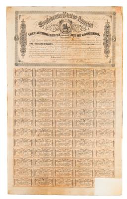 Lot #338 Confederate Loan Bond (1864) - Image 1