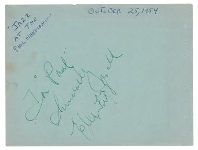 Lot #621 Little Walter Signature with Ella Fitzgerald Signature - Image 2