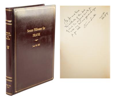 Lot #734 Frank Sinatra Signed Book