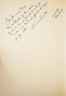 Lot #734 Frank Sinatra Signed Book - Image 2