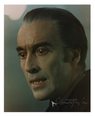 Lot #847 Christopher Lee Signed Photograph