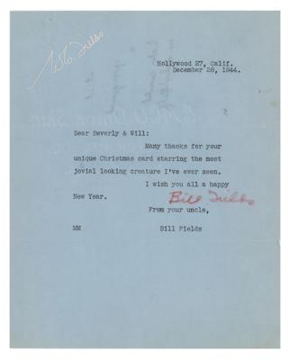 Lot #793 W. C. Fields Typed Letter Signed