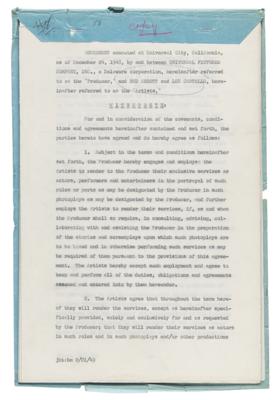 Lot #746 Abbott and Costello Document Signed - Image 2