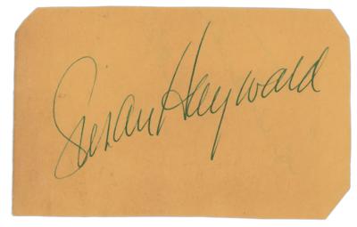 Lot #815 Susan Hayward Signature