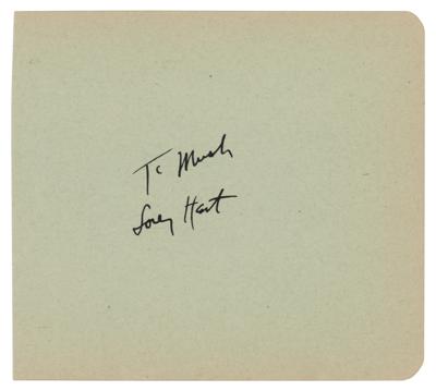 Lot #609 Lorenz Hart Signature - Image 1