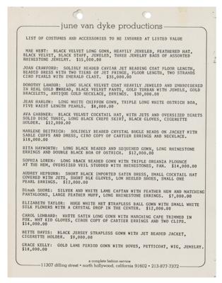 Lot #717 Edith Head (4) Documents Signed - Image 2