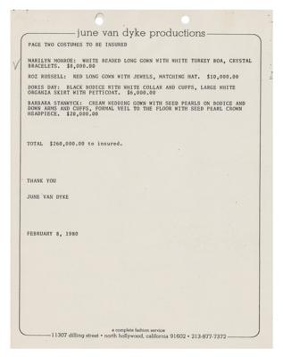 Lot #717 Edith Head (4) Documents Signed - Image 3