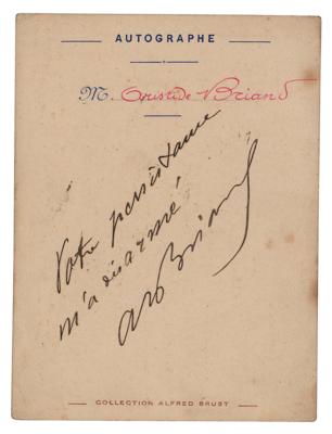 Lot #175 Aristide Briand Signature - Image 1