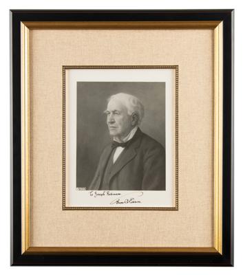 Lot #121 Thomas Edison Signed Photograph - Image 1