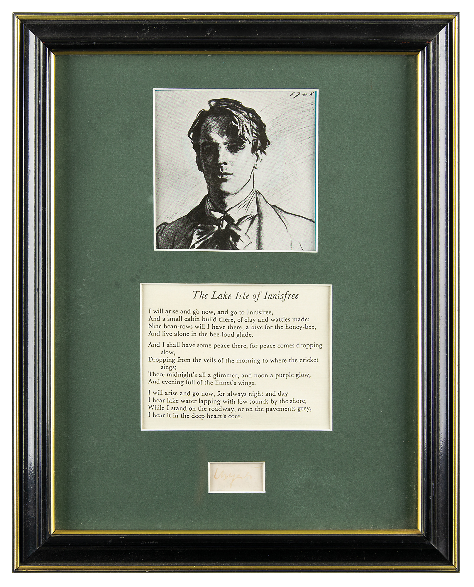 Lot #529 William Butler Yeats Signature