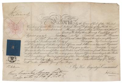 Lot #291 Queen Victoria Document Signed - Image 1