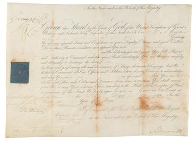 Lot #251 King George IV Document Signed - Image 1