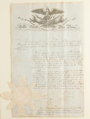 Lot #144 Antonio Lopez de Santa Anna Document Signed - Image 2