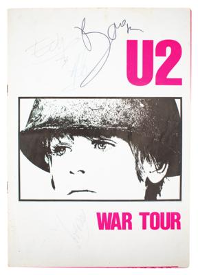 Lot #568 U2 Signed Program - Image 1