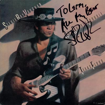 Lot #683 Stevie Ray Vaughan Signed Album Flat - Image 1