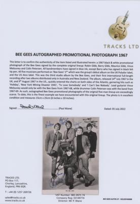 Lot #556 Bee Gees Signed Photograph - Image 2