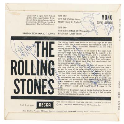 Lot #565 Rolling Stones Signed Self-Titled Debut EP 45 RPM Record