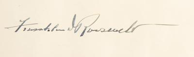 Lot #11 Franklin D. Roosevelt Document Signed as President - Image 3