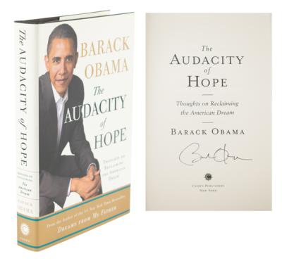 Lot #66 Barack Obama Signed Book