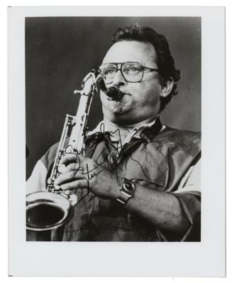 Lot #606 Stan Getz Signed Photograph - Image 1