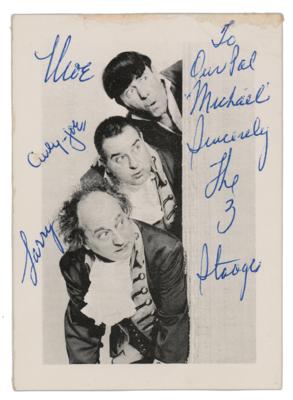 Lot #912 Three Stooges: Moe Howard Signed Photograph - Image 1
