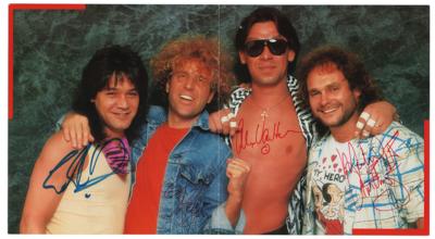 Lot #569 Van Halen Signed Poster