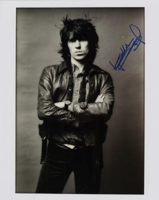 Lot #676 Rolling Stones: Keith Richards Signed Photograph - Image 1