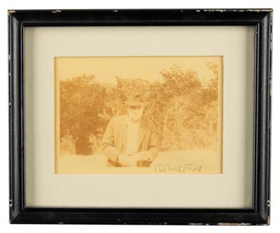 Lot #487 Robert Frost Signed Photograph - Image 2