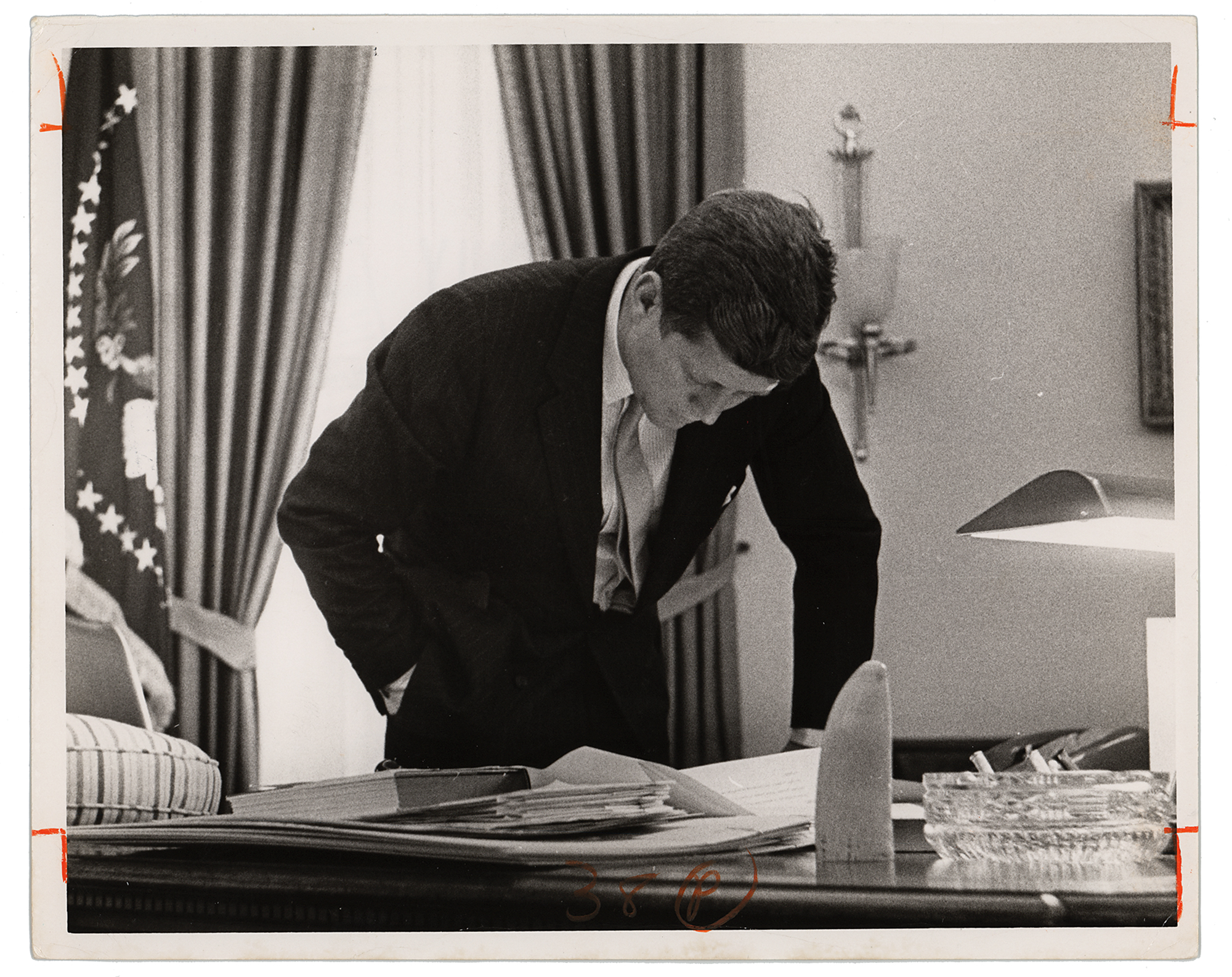 Lot #57 John F. Kennedy Original Wire Photograph