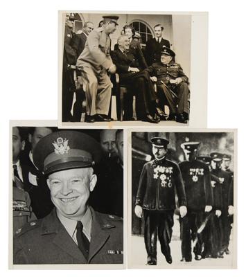 Lot #370 World War II (13) Original Wire Photographs