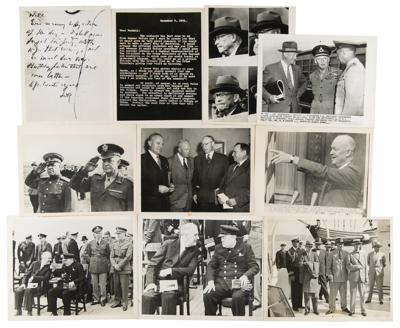 Lot #370 World War II (13) Original Wire Photographs - Image 2