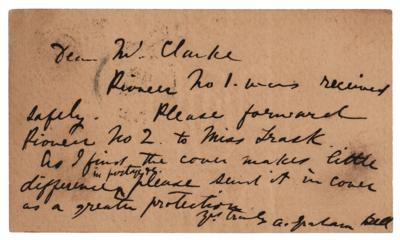 Lot #118 Alexander Graham Bell Autograph Letter Signed
