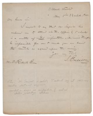 Lot #345 John Ericsson Autograph Letter Signed - Image 1