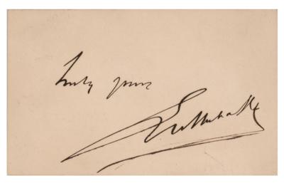 Lot #576 Louis Moreau Gottschalk Signature