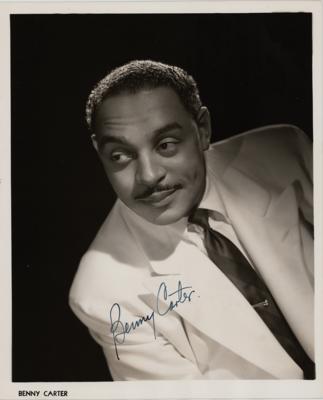Lot #600 Benny Carter Signed Photograph - Image 1