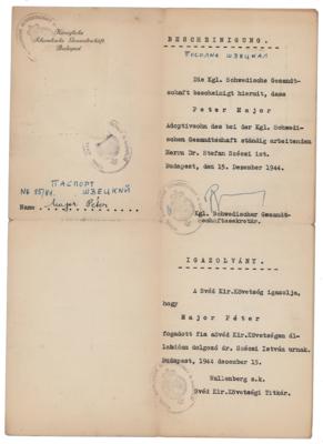 Lot #142 Raoul Wallenberg Document Signed