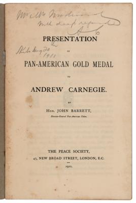 Lot #181 Andrew Carnegie Signed Program - Image 2