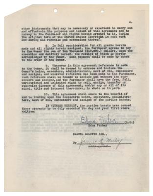 Lot #485 Edna Ferber Document Signed - Image 2