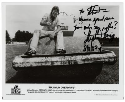 Lot #495 Stephen King Signed Photograph
