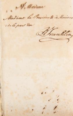 Lot #78 Benjamin Franklin Signed Book - Image 2