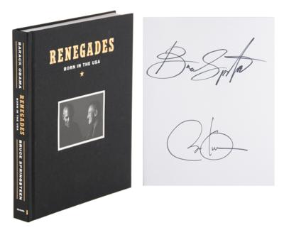 Lot #67 Barack Obama and Bruce Springsteen Signed