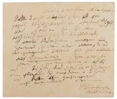 Lot #530 Ludwig van Beethoven Autograph Letter Signed