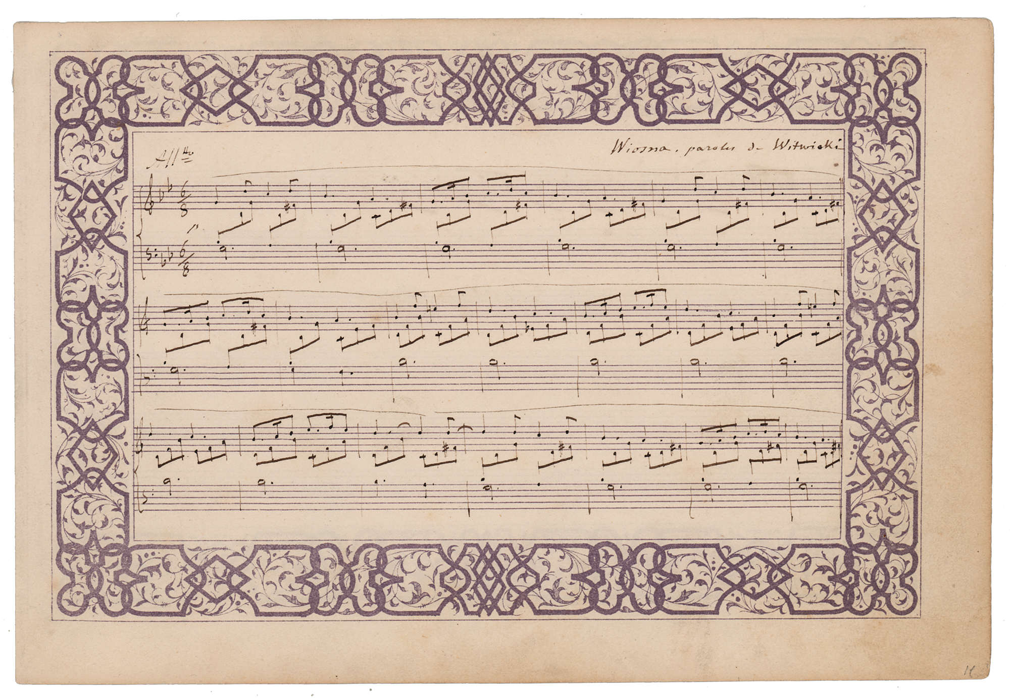 Lot #533 Frederic Chopin Autograph Musical Quotation Signed