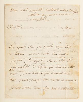 Lot #328 Napoleon Autograph Letter Signed