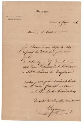 Lot #401 Louis Daguerre Autograph Letter Signed - Image 1