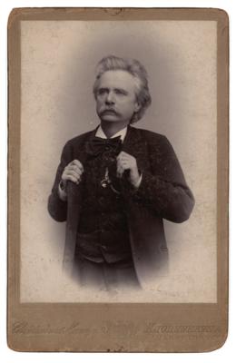 Lot #534 Edvard Grieg Signed Photograph